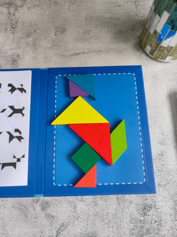 Wooden Magnetic Tangram Travel Game - Image 4
