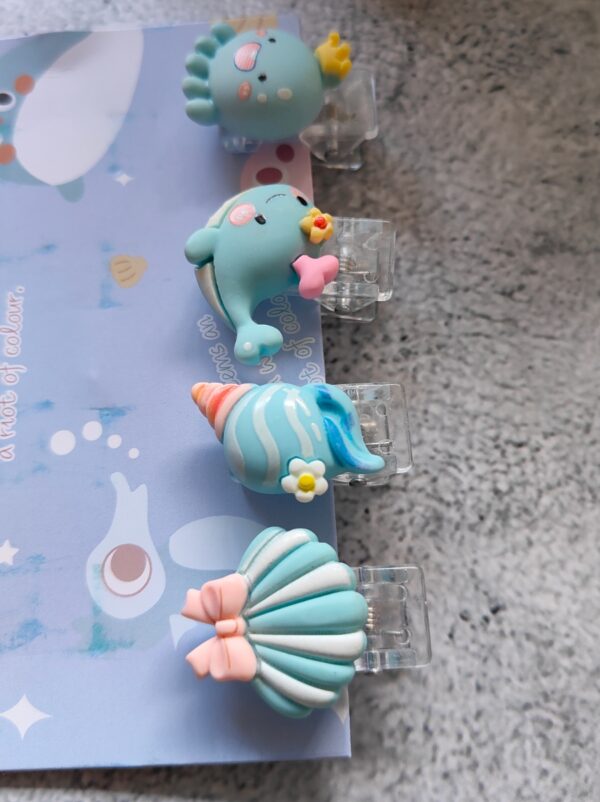 Adorable Metallic Paper Clips : Set of 4