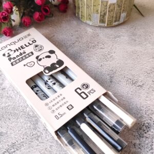Languo Panda Gel Pen Set : 6 PCS of Writing Fun!
