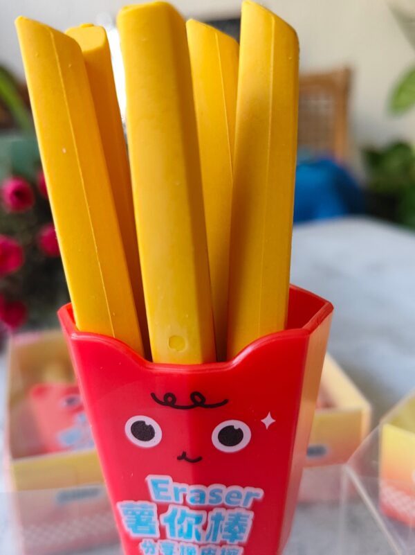 French Fries Eraser Sticks : Fun, Quirky & Functional! - Image 3
