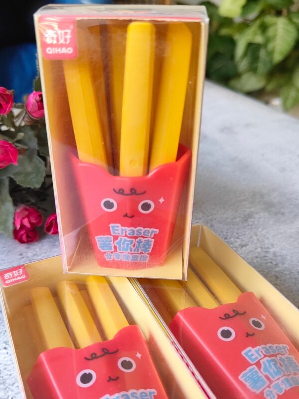 French Fries Eraser Sticks : Fun, Quirky & Functional! - Image 2