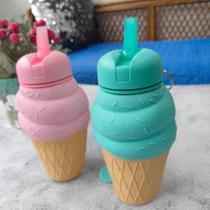 Silicone Foldable Ice Cream Gelato Water Bottle 500 ml
