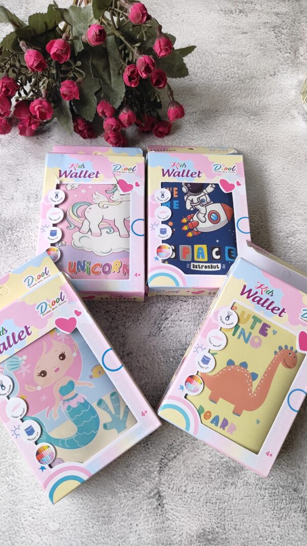 Cartoon Trifold Wallet for Kids : Fun, Slim & Functional!