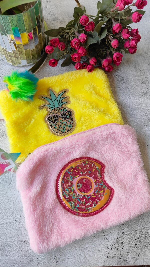 Girls Pink Pouch : Donut / Pineapple Edition