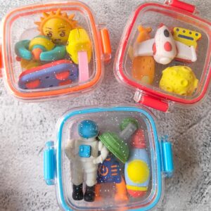 Fancy Box Eraser Set ? Royal, Fun & Collectible!