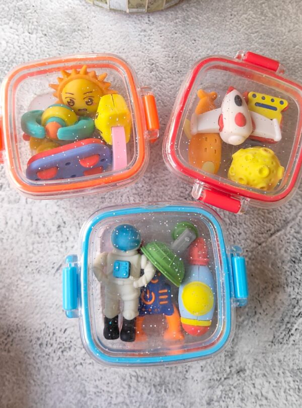 Fancy Box Eraser Set ? Royal, Fun & Collectible!