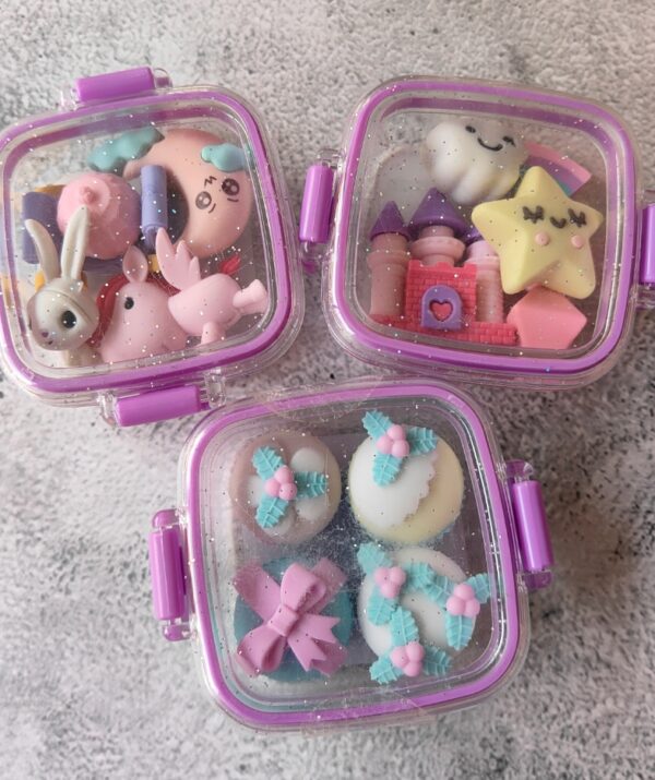 Fancy Box Eraser Set ? Royal, Fun & Collectible! - Image 2