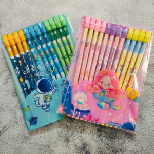Cartoon Eraser Pencils :12 PCS of Fun, Function & Cuteness!
