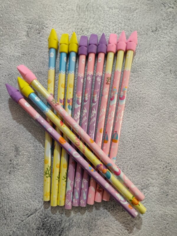 Cartoon Eraser Pencils :12 PCS of Fun, Function & Cuteness! - Image 3