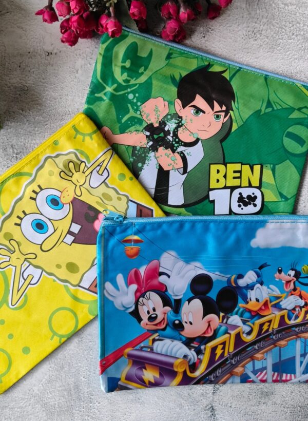 Famous Faces Double Zip Pouch