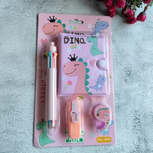 Must Have Stationery Combo Set : Diary+Highlighter+8 Color Changing Pen