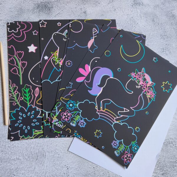 Travel Friendly Scratch Art Book(8sheets) - Image 3