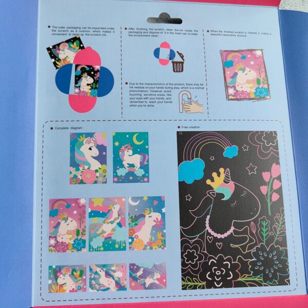 Travel Friendly Scratch Art Book(8sheets) - Image 2